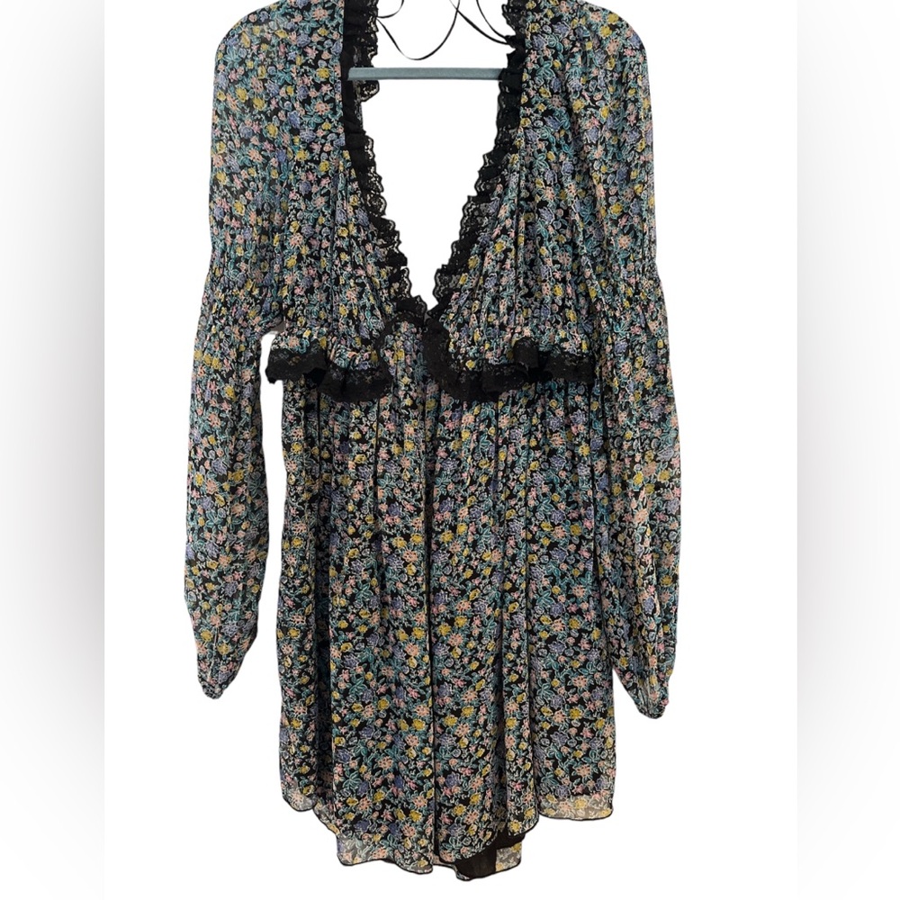 FREE PEOPLE - Pennie Mini Dress Sz XL - Picture 2 of 5